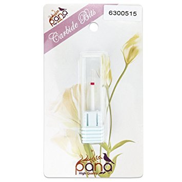 PANA 3/32" Shank Size Professional - Ball Shaped White Ceramic Bit Fine Grit - Nail Drill Bit for Dremel Machine