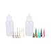 TableRe Multi Purpose Precision Applicator With Two 1 Oz Bottles and 16 Needle Tips, Super Assortment Set