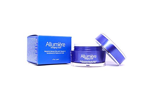 Allumiere Anti-Aging & Anti-Wrinkle Cream for Fines Lines & Wrinkles- Improves Skin Radiance, Texture and Skin Tone with Cocoa Seed Butter, Pyrus Malus and Tomato Fruit Extract