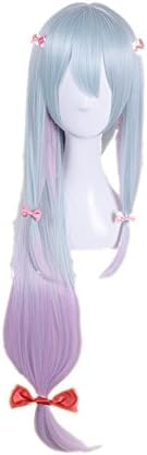 SUNCOS Straight High Temperature Fiber women For female girl Party synthetic 95cm 38" inch longer Gradient color cosplay wigs (Izumi Sagiri)