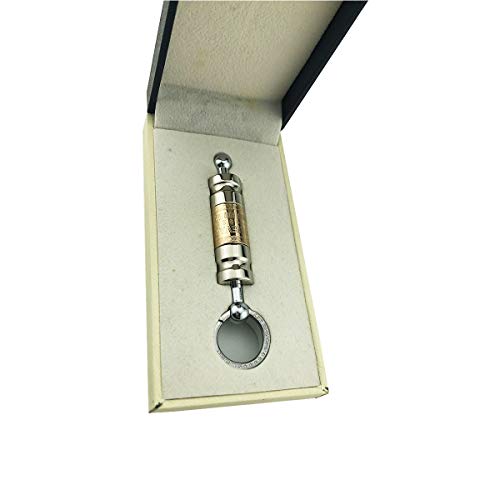 Cigar Punch Gold & Silver Clipper Totem Carving 2 Size Blades Retractable and Screw Out Gift Box Included Smoking Accessories Perfect for Outdoor Use (Sliver)