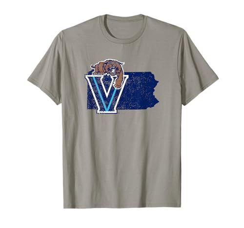 Villanova University Wildcats State Shape T-Shirt