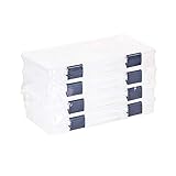 Plano Tackle Boxes,4 pack of 3500 Prolatch Stowaway Tackle Utility Boxes, Fishing Tackle Storage