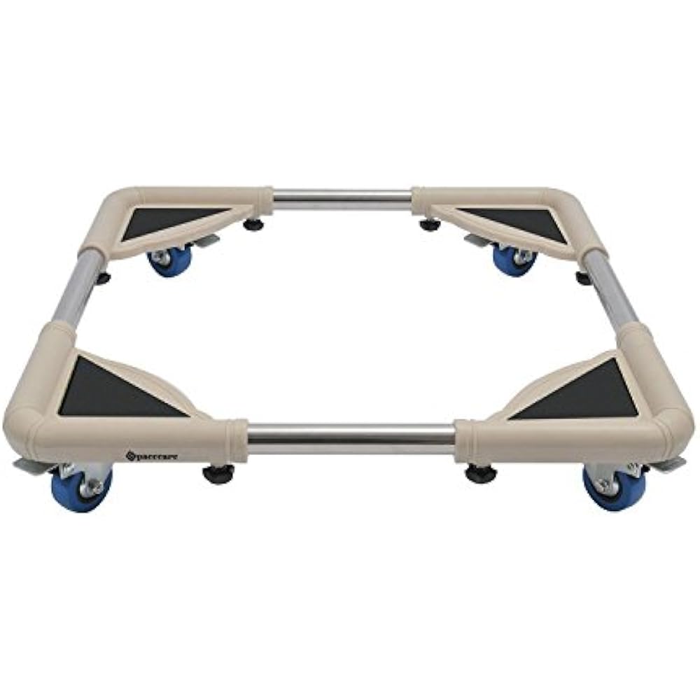 4 Rubber Locking Swivel Wheels Telescopic Furniture Dolly Roller With