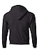 Hanes 7.8 oz Youth COMFORTBLEND EcoSmart Fleece Pullover Hood, Black, M