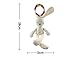 LHEI Hanging Baby Soft Snuggle Bunny Plush Rattle Toy, Play Activity Crib Stroller Musical Rabbit Stuffed Animal Baby Kids Gift Animals Doll (Bunny)