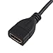 Afunta Micro HDMI Male D to HDMI Female A Jack Adapter Cable Convertor 1080P