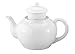 Harold Import Co. NT-653W HIC Teapot, White, Fine White Porcelain, 12-Cup, 75-Ounce Capacity