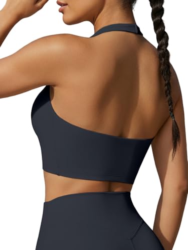 Sports Bras for Women,Padded Sports Bra Tank Top Sexy Crisscross Back High Impact Longline Workout Yoga Bra at Amazon