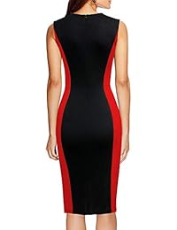 WOOSEA vestido elegante sin mangas, sin mangas, para cóctel, fiesta