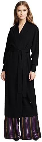 TEMPERLEY London Women's Long Shaw Knit Cardigan, Black, Large