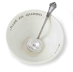Mud Pie Just in Queso Dip Set, White