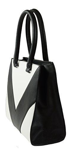 Portogarda-Moden-Damen-Handtasche-Henkel-Tasche-im-Geschenk-Set-mit-Edelstahl-Meshband-Damen-Uhr