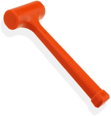 1-1/2 Lb Dead Blow Hammer Mallet - One-Piece Body - Neon PVC