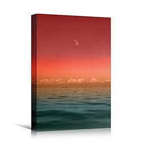 signwin Canvas Wall Art Pink Orange Gradient Sunset...