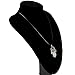 Sannysis Choker Chains Charm Black Leather Cord Necklace (Hand of Fatima)
