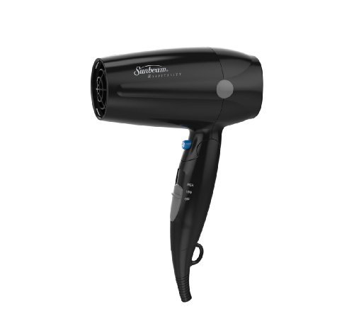 Click Here to See More Images Sunbeam HD3005-005 1875 Watt Folding Hand-Held Hair Dryer, Black