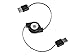 Monoprice USB 2.0 Retractable Cable - 2.5 Feet - USB Type-A Male to USB Type-A Female