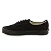 VANS Unisex Authentic Black/Black Canvas VN000EE3BKA Mens 13, Womens 14.5