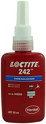 Genuine Henkel Loctite 242 Medium strength -Medium Viscosity - Threadlock - All Metal Adhesive - Glue 50 ML - 12 Pack