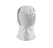 Moniku Halloween Dead Shot Face PU Leather Mask Cosplay Costume White