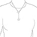 Bling Jewelry Patriotic 925 Sterling Silver Open Star Dangle Lariat Necklace