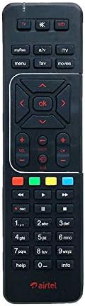 Isoelite Remote Compatible for Airtel Digital TV dth Remote HD/SD Box Support with Recording Option (Please Match The Image with Your Old Remote)