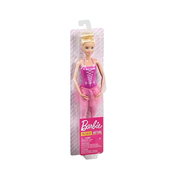 Barbie You Can Be Anything Series, Ballerina, Puppe Ballerina mit blonden Haaren und rosa Tutu, inkl Puppe, Geschenk für Kinder, Spielzeug ab 3 Jahre,GJL59 – Bild 8