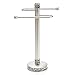 Crackled Glass Countertop Towel Stand, Decorative Silver Fingertip Towel Holder, Durable Resin Free Standing Towel Rack, for Elegant Counter Top Bathroom/Shower/Kitchen Decor