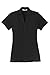 Port Authority Ladies Silk Touch Y-Neck Polo-Black-Large