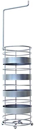 Vanderbilt Home Matte Silver in Matte Silver - Delmar Freestanding Holder Has Storage for 4 Rolls of Toilet Tissue Never Run Out of Paper with This Bathroom Accessory