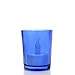 Hosley Set of 12 Votive/Tealight Holders - Your Choice of Colors. Ideal for Weddings, Parties, and Special Events (4-Blue)