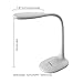 ToJane Small Table Lamps for Bedroom, LED Desk Lamp with USB Port, Gooseneck Office/Reading White La