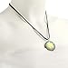 Chuvora Hand Blown Venetian Murano Glass Blue with Yellow Flower Pendant Necklace, 18-20 inches