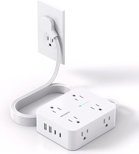 HANYCONY 8 Outlet 4 USB Power Strip