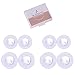 BEADNOVA Clip Earring Pads Clear Silicon Cushions Comfort Earring Cushions (4pairs, Assorted Size)