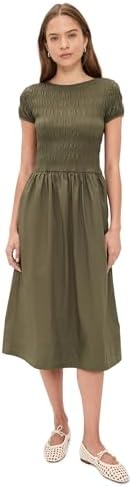 Madewell Women's Smocked Tie Strap Midi Dress, Blue Ditsy, 10 at Amazon  Women's Clothing store