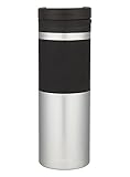 Contigo TWISTSEAL Glaze Vacuum-Insulated Stainless Steel Travel Mug with Ceramic Coating, 16 oz., Silver