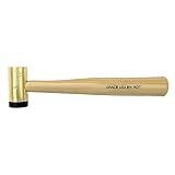 Grace USA - 16 oz. Delrin Tipped Brass Hammer - Gunsmithing - Hammers - Gunsmith Tools & Accessories