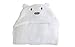 LURDDESLURDDES Cute Baby Newborn Boys Girls Hooded Blankets Unisex Bear Hoodie White Swaddle Plush Blanket