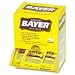 Genuine Bayer Aspirin Tablets, 2/PK, 50/BX