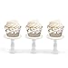 Andaz Press Party Cupcake Wrapper Decorations, Burlap Lace, 24-Pack, For Girls 1st Birthday Baby Bridal Shower Tea Party Themed Decorations