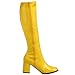 Funtasma by Pleaser Women's Gogo-300 Boot,Yellow Stretch Patent,7 M
