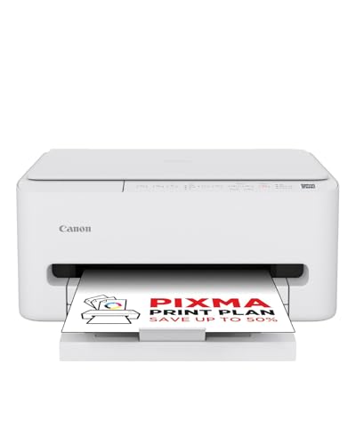 PIXMA TS4150i – Imprimante Jet d’Encre Multifonction Couleur – Impression Facile Depuis Votre Smartphone – Encres Fine Pigmentées – Compacte et Économique PIXMA Print Plan