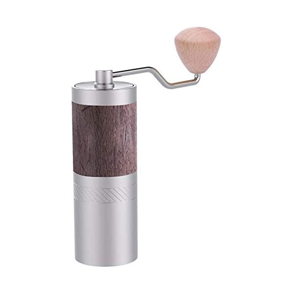 JWCN Manuelle Kaffeemühle Tragbare Kaffeebohne Mühle Hexag Edelstahl Conical Burr Kaffee Mühle Schnelle Demontage für…
