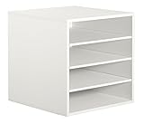 4-Shelf Organizer Cube, White