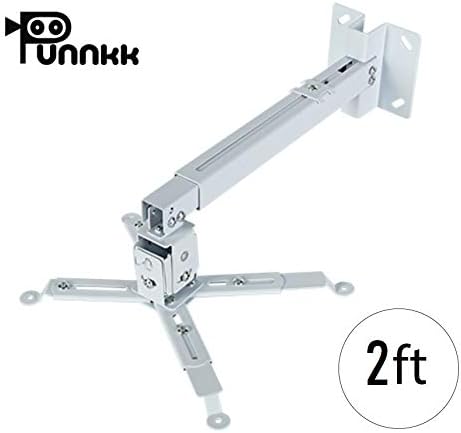 Punnkk Projector Ceiling Wall Mount Projector Stand-Iron Material-(25 * 40) Adjustable Size (2Ft)
