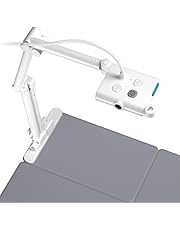 OKIOLABS OKIOCAM T Portable A3 Document Camera for Remote Learning, Classroom Real-Time Projection, Video Recording, Compatible with Zoom, Meet, Skype, Quad High Definition 1944p
