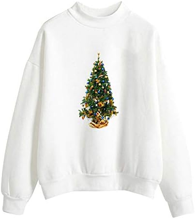 Clearance Sale for Women Tops.AIMTOPPY Women Christmas Print Long Sleeve Ladies Blouse Pullover Tops Shirt Sweatshirt
