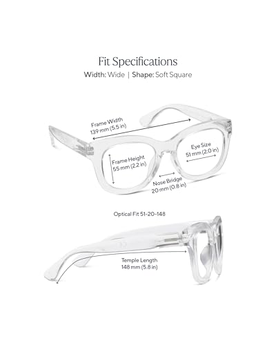 Peepers by PeeperSpecs Oprah\'s Favorite Things Center Stage Women\'s Oversized Blue Light Blocking Reading Glasses